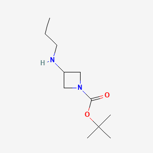 molecular formula C11H22N2O2 B7861532 Tert-butyl 3-(propylamino)azetidine-1-carboxylate 