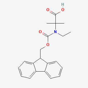 2-((((9H-Fluoren-9-yl)methoxy)carbonyl)(ethyl)amino)-2-methylpropanoic acid
