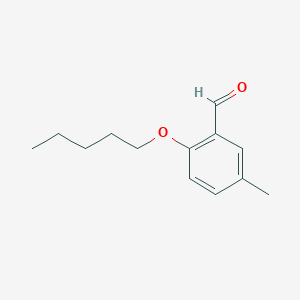 molecular formula C13H18O2 B7861599 5-Methyl-2-(pentyloxy)benzaldehyde 