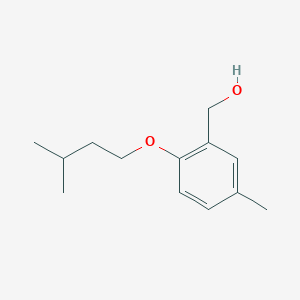molecular formula C13H20O2 B7861605 (2-(Isopentyloxy)-5-methylphenyl)methanol 