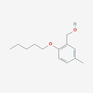 molecular formula C13H20O2 B7861611 5-Methyl-2-n-pentoxybenzyl alcohol 