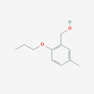 molecular formula C11H16O2 B7861616 (5-Methyl-2-propoxyphenyl)methanol 