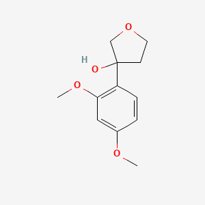 molecular formula C12H16O4 B7861647 3-(2,4-Dimethoxyphenyl)oxolan-3-ol 