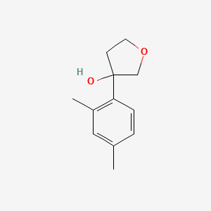 molecular formula C12H16O2 B7861648 3-(2,4-Dimethylphenyl)oxolan-3-ol 