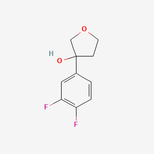 molecular formula C10H10F2O2 B7861656 3-(3,4-Difluorophenyl)oxolan-3-ol 