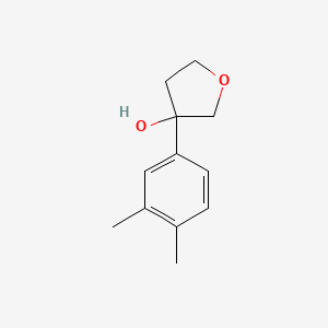 molecular formula C12H16O2 B7861698 3-(3,4-Dimethylphenyl)oxolan-3-ol 