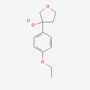 molecular formula C12H16O3 B7861709 3-(4-Ethoxyphenyl)oxolan-3-ol 
