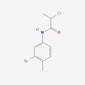 molecular formula C10H11BrClNO B7861780 N-(3-Bromo-4-methylphenyl)-2-chloropropanamide, 98% 
