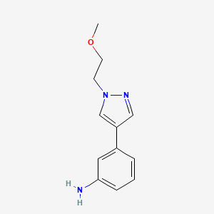 3-(1-(2-Methoxyethyl)-1H-pyrazol-4-yl)aniline