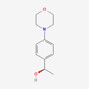 molecular formula C12H17NO2 B7861839 (R)-1-(4-Morpholinophenyl)ethanol 