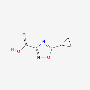 molecular formula C6H6N2O3 B7861890 5-Cyclopropyl-1,2,4-oxadiazole-3-carboxylic acid 