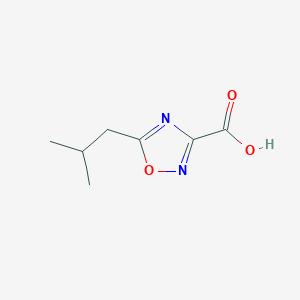 molecular formula C7H10N2O3 B7861895 5-(2-Methylpropyl)-1,2,4-oxadiazole-3-carboxylic acid 