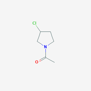 molecular formula C6H10ClNO B7861923 1-(3-Chloro-pyrrolidin-1-yl)-ethanone 