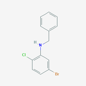 molecular formula C13H11BrClN B7861942 N-benzyl-5-bromo-2-chloroaniline 