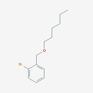 molecular formula C13H19BrO B7861944 1-Bromo-2-[(n-hexyloxy)methyl]benzene 
