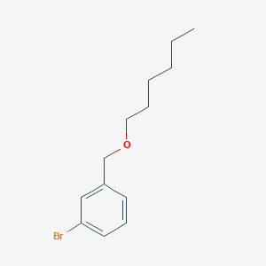 molecular formula C13H19BrO B7861951 1-Bromo-3-[(n-hexyloxy)methyl]benzene 