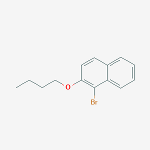 molecular formula C14H15BrO B7861977 1-Bromo-2-butoxynaphthalene 