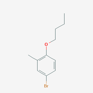 molecular formula C11H15BrO B7862005 4-Bromo-1-butoxy-2-methylbenzene 
