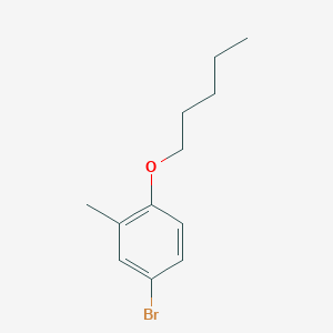 molecular formula C12H17BrO B7862008 4-Bromo-2-methyl-1-(pentyloxy)benzene 