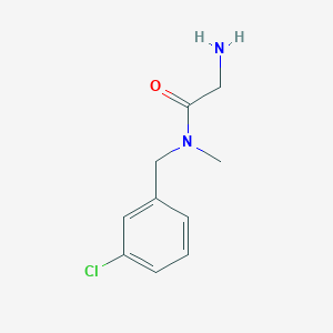 molecular formula C10H13ClN2O B7862023 2-Amino-N-(3-chlorobenzyl)-N-methylacetamide 