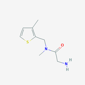molecular formula C9H14N2OS B7862029 2-Amino-N-methyl-N-(3-methyl-thiophen-2-ylmethyl)-acetamide 