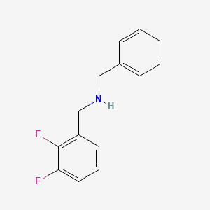 molecular formula C14H13F2N B7862057 N-Benzyl-1-(2,3-difluorophenyl)methanamine 
