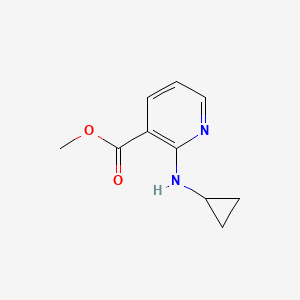 molecular formula C10H12N2O2 B7862072 2-(环丙氨基)烟酸甲酯 