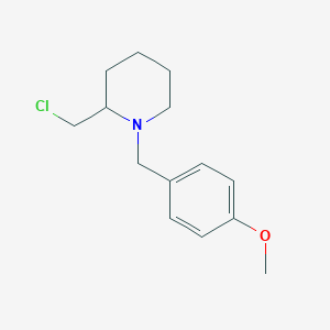 molecular formula C14H20ClNO B7862117 2-Chloromethyl-1-(4-methoxy-benzyl)-piperidine 