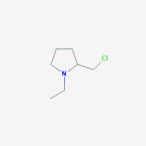 molecular formula C7H14ClN B7862121 2-(Chloromethyl)-1-ethylpyrrolidine CAS No. 64621-26-7