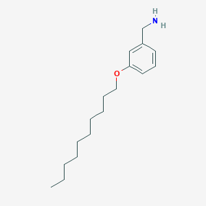 molecular formula C17H29NO B7862127 [3-(Decyloxy)phenyl]methanamine 