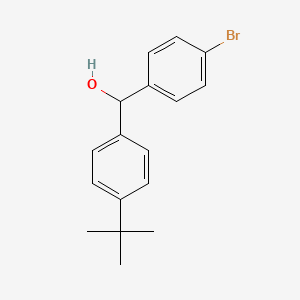 molecular formula C17H19BrO B7862146 (4-Bromophenyl)(4-(tert-butyl)phenyl)methanol 