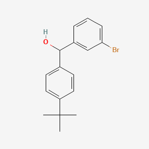 molecular formula C17H19BrO B7862154 (3-Bromophenyl)(4-(tert-butyl)phenyl)methanol 