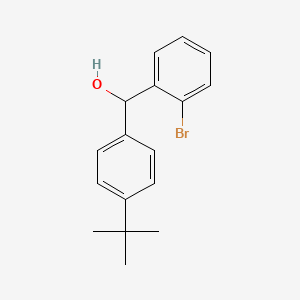 molecular formula C17H19BrO B7862161 (2-Bromophenyl)(4-(tert-butyl)phenyl)methanol 