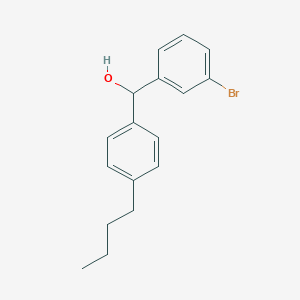 molecular formula C17H19BrO B7862174 (3-Bromophenyl)(4-butylphenyl)methanol 
