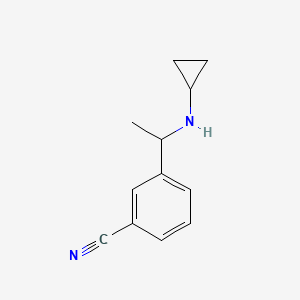 3-[1-(Cyclopropylamino)ethyl]benzonitrile