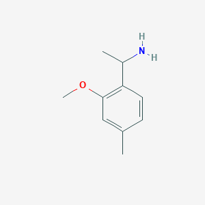 molecular formula C10H15NO B7862204 1-(2-Methoxy-4-methylphenyl)ethan-1-amine 