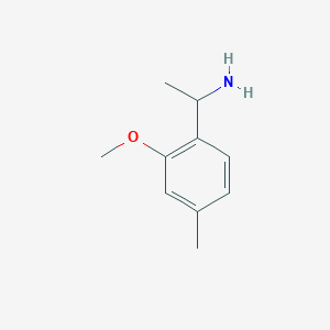 molecular formula C10H15NO B7862204 1-(2-Methoxy-4-methylphenyl)ethanamine 