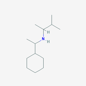 molecular formula C13H27N B7862213 (1-Cyclohexylethyl)(3-methylbutan-2-yl)amine 
