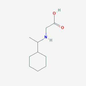 molecular formula C10H19NO2 B7862220 2-[(1-Cyclohexylethyl)amino]acetic acid 