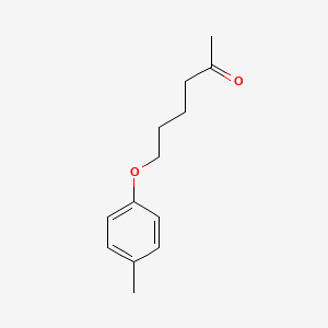 molecular formula C13H18O2 B7862235 6-(4-Methylphenoxy)hexan-2-one 