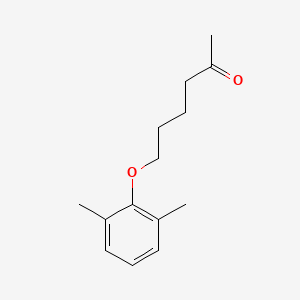 molecular formula C14H20O2 B7862244 6-(2,6-Dimethylphenoxy)hexan-2-one 