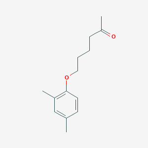 molecular formula C14H20O2 B7862250 6-(2,4-Dimethylphenoxy)hexan-2-one 