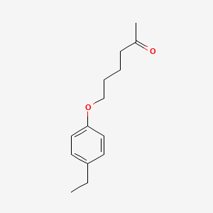 molecular formula C14H20O2 B7862263 6-(4-Ethylphenoxy)hexan-2-one 