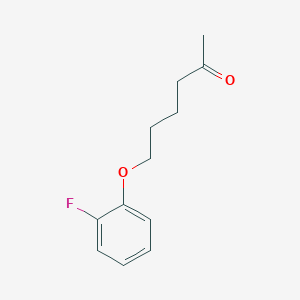 molecular formula C12H15FO2 B7862270 6-(2-Fluorophenoxy)hexan-2-one 