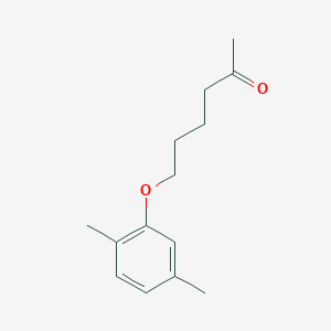 molecular formula C14H20O2 B7862277 6-(2,5-Dimethylphenoxy)hexan-2-one 