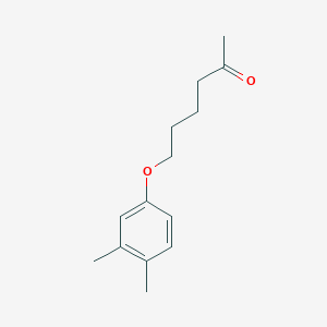 molecular formula C14H20O2 B7862284 6-(3,4-Dimethylphenoxy)hexan-2-one 