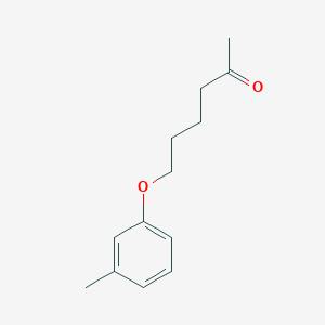 molecular formula C13H18O2 B7862292 6-(3-Methylphenoxy)hexan-2-one 