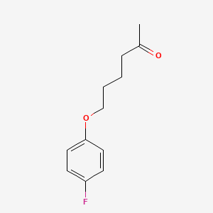 molecular formula C12H15FO2 B7862301 6-(4-Fluorophenoxy)hexan-2-one 