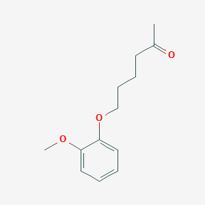 molecular formula C13H18O3 B7862305 6-(2-Methoxyphenoxy)hexan-2-one 