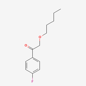 molecular formula C13H17FO2 B7862346 1-(4-Fluorophenyl)-2-(pentyloxy)ethanone 